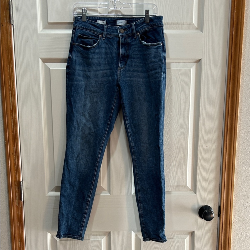LOFT Curvy Indigo Skinny Jeans for Women